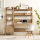 Modway Bixby 2-Piece Wood Office Desk and Bookshelf