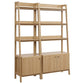 Modway Bookshelf Display Cases in Oak - Set of 2