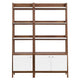 Modway Bookshelf Display Cases in Walnut White - Set of 2 MDY-EEI-6113-WAL-WHI