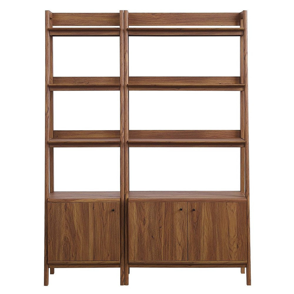 Modway Bookshelf Display Cases in Walnut - Set of 2 MDY-EEI-6113-WAL