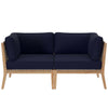 Modway Clearwater Love Seats, Loveseat, Gray Navy