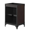 Modway Steamforge 24" Industrial Modern Bathroom Vanity in Black Walnut-Sink Basin Not Included, 23