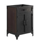 Modway Steamforge 24" Industrial Modern Bathroom Vanity in Black Walnut-Sink Basin Not Included, 23