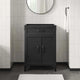 Modway Steamforge 24" Industrial Modern Bathroom Vanity in Black Walnut-Sink Basin Not Included, 23