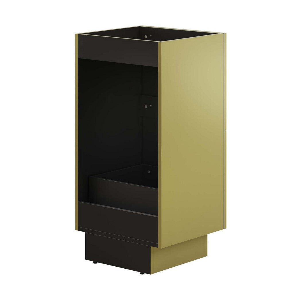 Modway Quantum Modern 18’’ Bathroom Vanity in Gold-Sink Basin Not Included MDY-EEI-6131-GLD