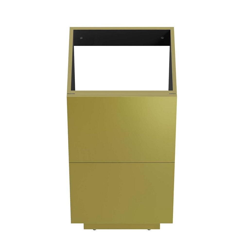 Modway Quantum Modern 18’’ Bathroom Vanity in Gold-Sink Basin Not Included MDY-EEI-6131-GLD