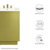 Modway Quantum Modern 24’’ Bathroom Vanity in Gold-Sink Basin Not Included MDY-EEI-6132-GLD