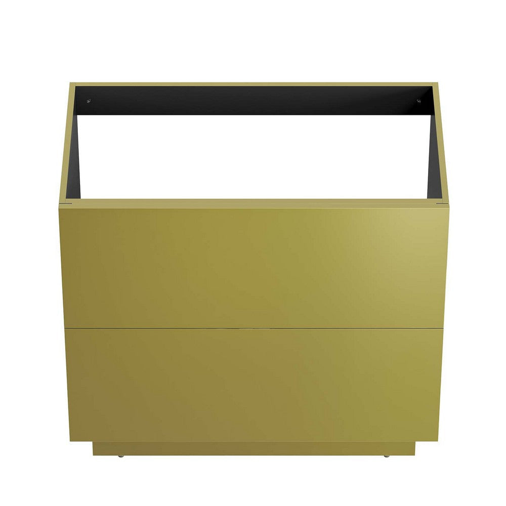 Modway Quantum Modern 36’’ Bathroom Vanity in Gold-Sink Basin Not Included MDY-EEI-6134-GLD