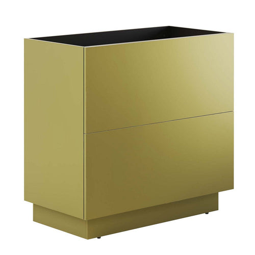 Quantum 36" Bathroom Vanity Cabinet (Sink Basin Not Included) by Modway| Yellow