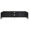 Modway Alchemist Modern Geometric 72’’ Low Profile TV Stand in Black Gold MDY-EEI-6146-BLK-GLD