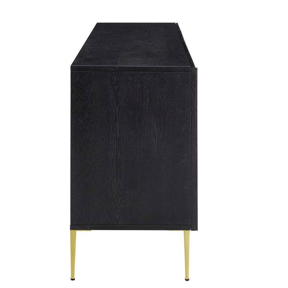 Modway Alchemist Modern Geometric Accent Cabinet Sideboard in Black Gold with Spacious Storage 18 MDY-EEI-6147-BLK-GLD