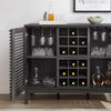 Mid-Century Modern Wine Bar Cabinet in Charcoal By Modway -  17 x 46 x 37