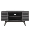 Modway Render Mid-Century Modern Low Profile 46’’ Corner Media TV Stand in Charcoal