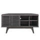 Modway Render Mid-Century Modern Low Profile 46’’ Corner Media TV Stand in Charcoal