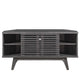 Modway Render Mid-Century Modern Low Profile 46’’ Corner Media TV Stand in Charcoal
