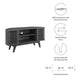 Modway Render Mid-Century Modern Low Profile 46’’ Corner Media TV Stand in Charcoal