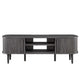 Modway Contour Mid-Century Modern 55’’ Media TV Stand in Charcoal 15 x 54.5 x 18.5