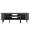 Modway Contour Mid-Century Modern 55’’ Media TV Stand in Charcoal 15 x 54.5 x 18.5