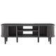 Modway Contour Mid-Century Modern 55’’ Media TV Stand in Charcoal 15 x 54.5 x 18.5