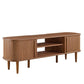 Modway Contour Mid-Century Modern Media TV Stand in Walnut, 15 x 54.5 x 18.5