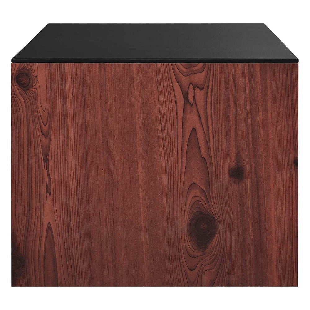 Kinetic Wall-Mount Office Storage Cabinet by Modway| Black