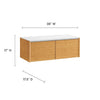 Kinetic Wall-Mount Office Storage Cabinet by Modway| Brown