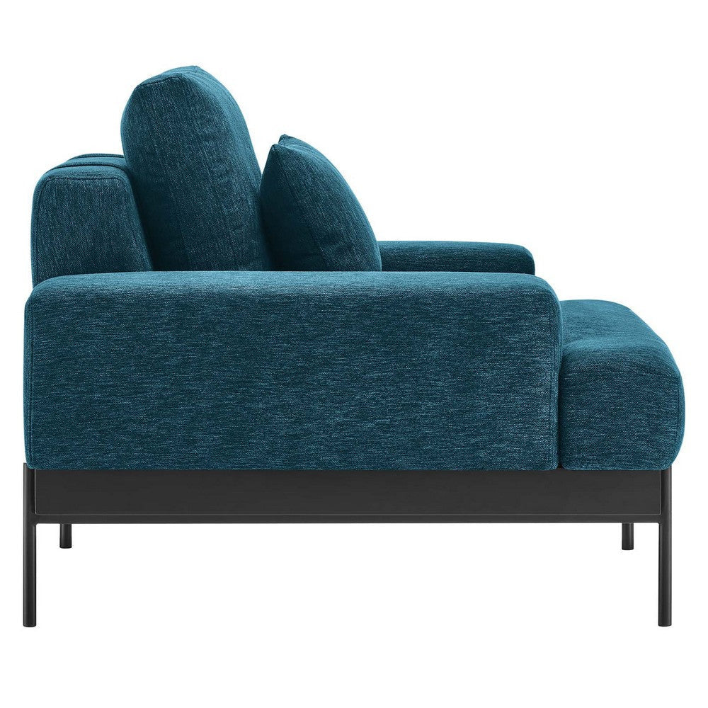 Modway Proximity Modern Fabric Upholstered Accent Armchair Azure MDY-EEI-6216-AZU