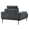 Modway Proximity Modern Fabric Upholstered Accent Armchair Charcoal MDY-EEI-6216-CHA