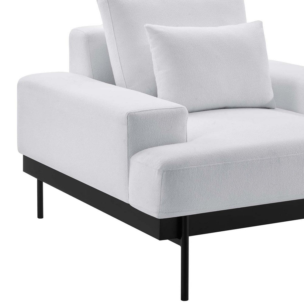 Proximity Upholstered Fabric Armchair by Modway| White