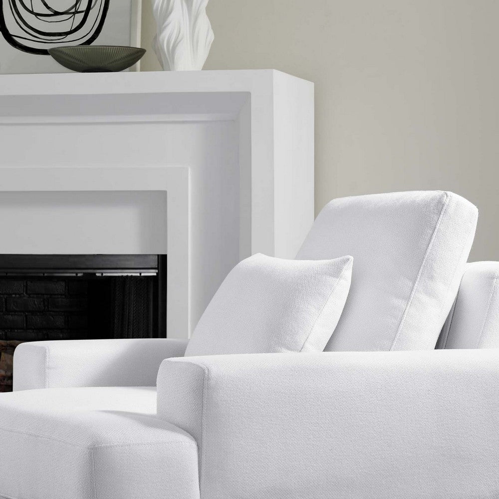 Proximity Upholstered Fabric Armchair by Modway| White