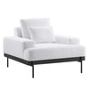 Proximity Upholstered Fabric Armchair by Modway| White
