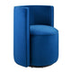 Modway Della Performance Velvet Accent Swivel Chair in Navy