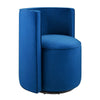 Modway Della Performance Velvet Accent Swivel Chair in Navy