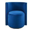 Della Performance Velvet Fabric Swivel Chair  - No Shipping Charges