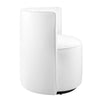 Modway Della Performance Velvet Accent Swivel Chair in White MDY-EEI-6222-WHI