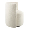 Della Boucle Fabric Swivel Chair  - No Shipping Charges
