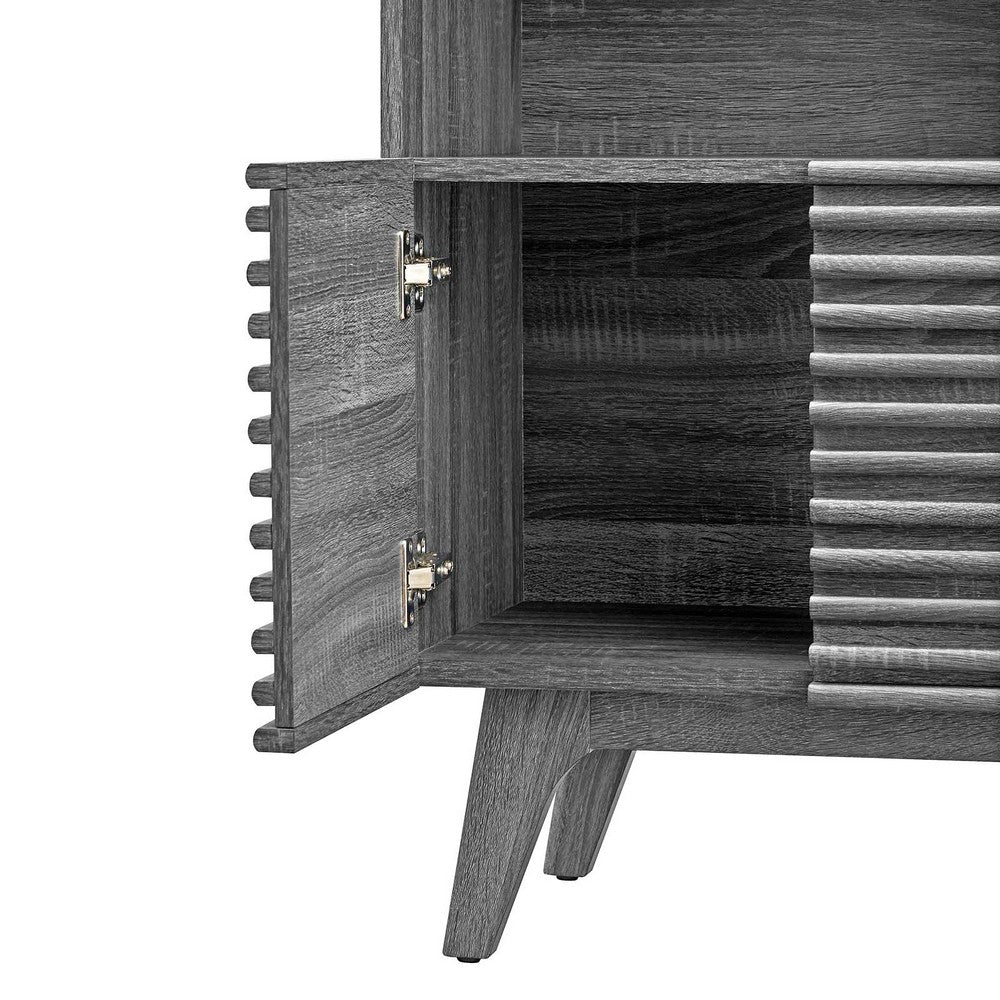 Render Display Cabinet Bookshelf by Modway| Black