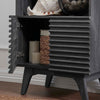Render Display Cabinet Bookshelf by Modway| Black