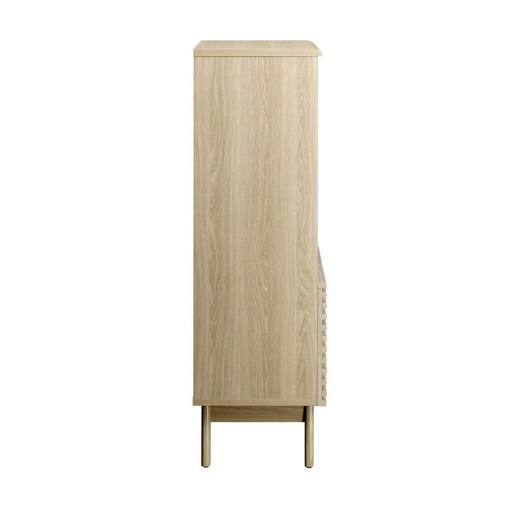 Render Display Cabinet Bookshelf by Modway| Brown
