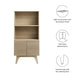Render Display Cabinet Bookshelf by Modway| Brown