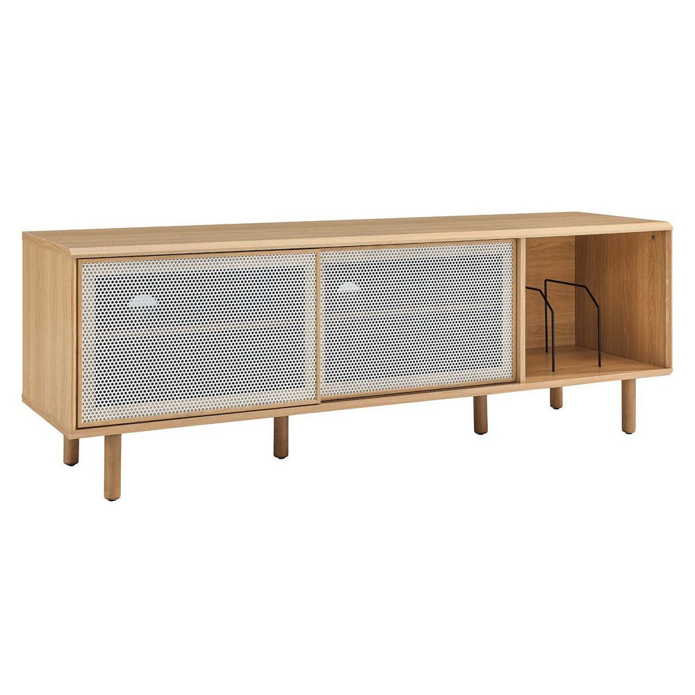 Modway Kurtis, TV and Record Stand, Oak