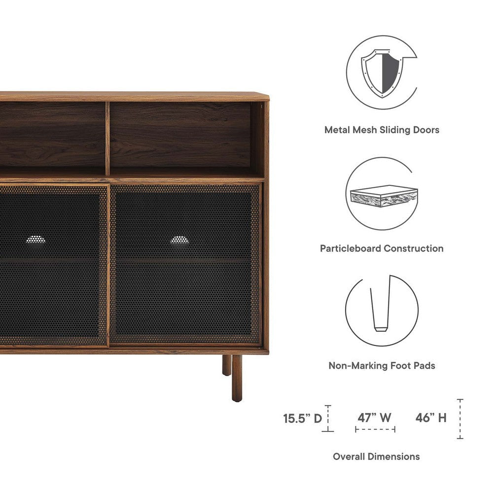 Modway Kurtis Display Cabinet Walnut MDY-EEI-6237-WAL