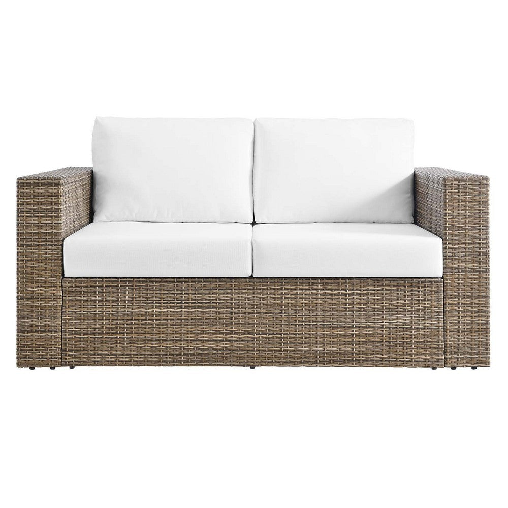 Convene Outdoor Patio Outdoor Patio Loveseat - No Shipping Charges MDY-EEI-6246-CAP-WHI