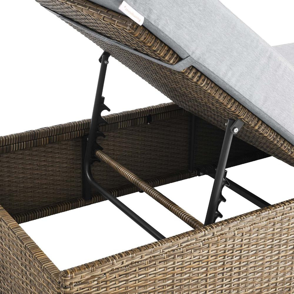 Modway Convene Chaises Longues Cappuccino Gray