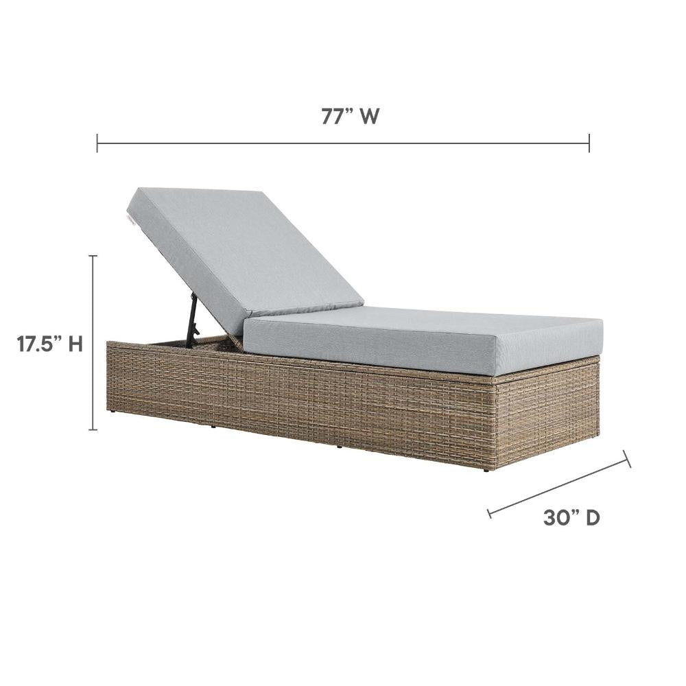 Modway Convene Chaises Longues Cappuccino Gray