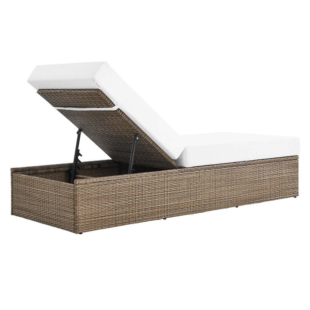 Modway Convene Chaises Longues Cappuccino White