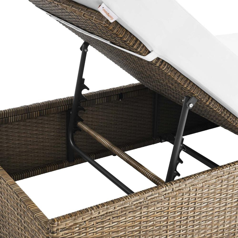 Modway Convene Chaises Longues Cappuccino White