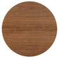 Modway Amuse 40’’ Round Mid-Century Modern Pedestal Dining Table in Gold Walnut MDY-EEI-6249-GLD-WAL