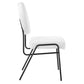 Modway Craft Fabric Upholstered Side Dining Chair in Black White MDY-EEI-6253-BLK-WHI