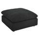 Commix Down Filled Overstuffed Boucle Fabric Ottoman - No Shipping Charges MDY-EEI-6258-BLK